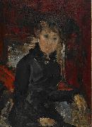 Ernst Josephson Woman dressed in black Spain oil painting artist